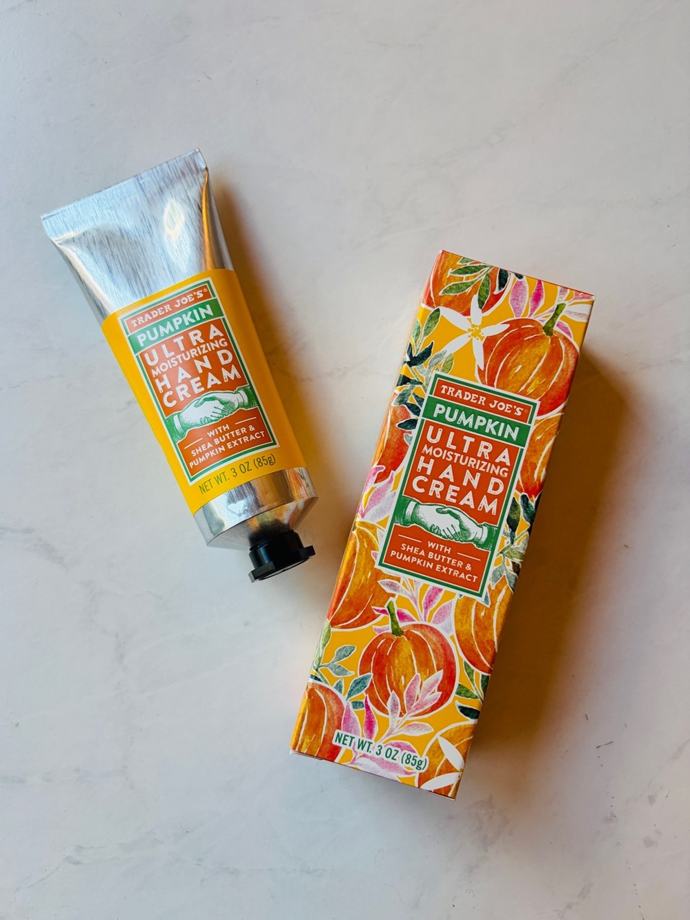 New Trader Joe's Limited Edition Pumpkin Ultra Moisturizing Hand Cream 3 oz 85 g